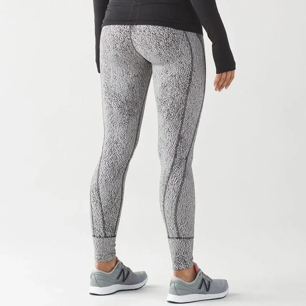 Lululemon Women's Grey and Black Leggings